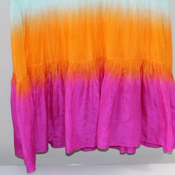 Karina Grimaldi Cambridge Mini Dress Size M 100% Silk - Picture 11 of 13